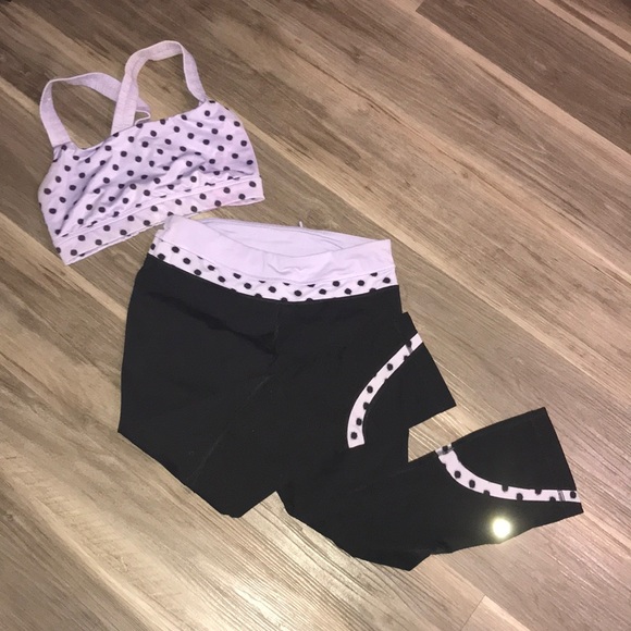 lululemon athletica Pants - Lululemon Polka Dot Set